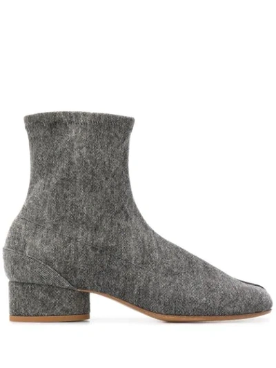 Shop Maison Margiela Tabi Sock Boots In Grey