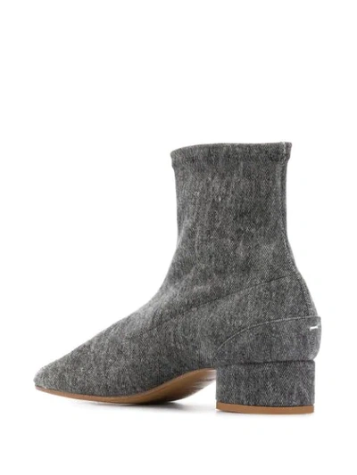 Shop Maison Margiela Tabi Sock Boots In Grey