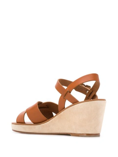 Shop Apc Judith Platofrm Sandals In Brown