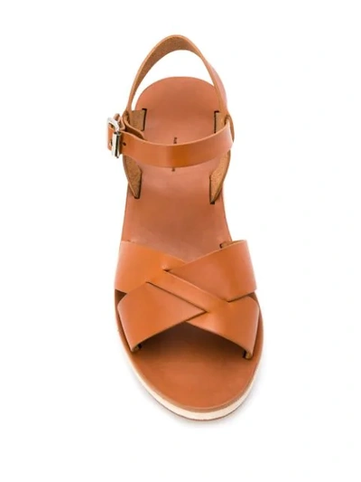 Shop Apc Judith Platofrm Sandals In Brown