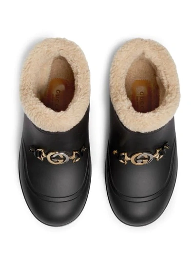 Shop Gucci Horsebit-embellished Ankle Boots In Black