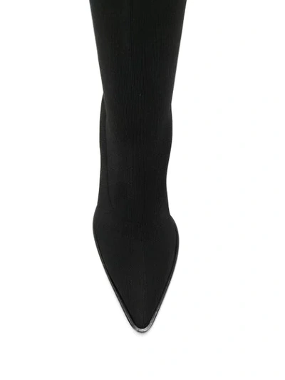 Shop Dorothee Schumacher Mid-calf Sock Boot In Black