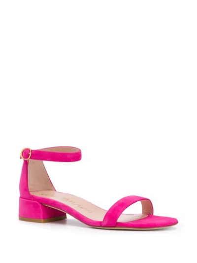 Shop Stuart Weitzman Nudist June Block-heel Sandals In Pink