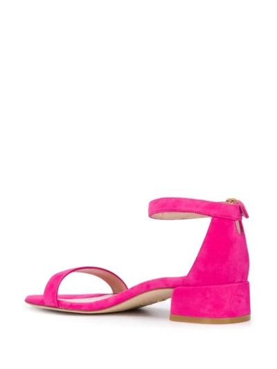 Shop Stuart Weitzman Nudist June Block-heel Sandals In Pink