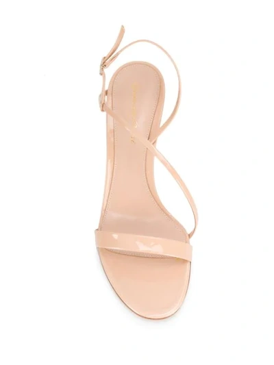 Shop Gianvito Rossi Strappy Design Sandals In Neutrals