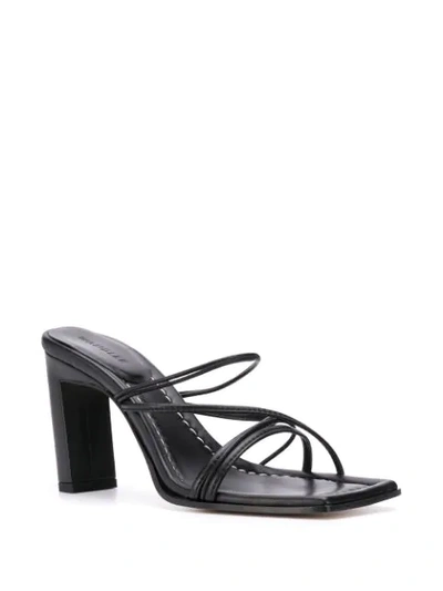 Shop Wandler Joanna Strappy Sandals In Black