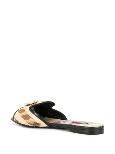 Shop Dolce & Gabbana Bianca Sandals In Black