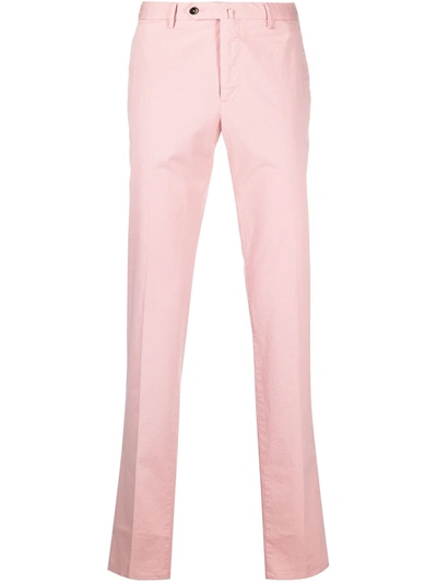 Shop Pantaloni Torino 01 Pantaloni Superslim In Pink & Purple