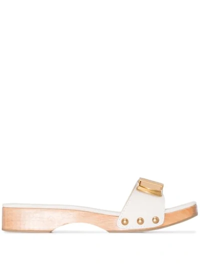 Shop Jacquemus Les Tatanes 15mm Clog Sandals In White