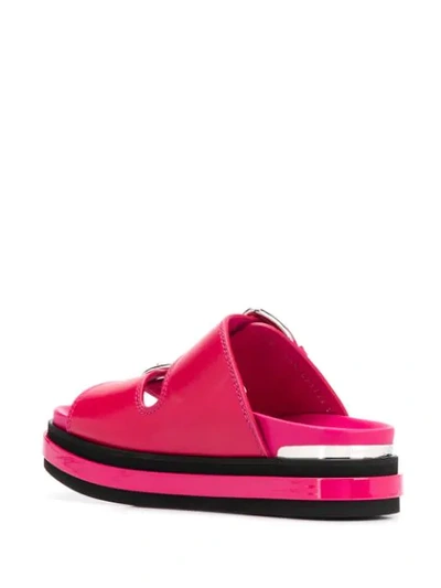 Shop Alexander Mcqueen Trompe L'oeil Platform Sandals In Pink