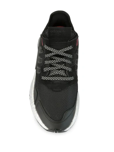 Shop Adidas Originals Nite Jogger Low-top Trainers In Black