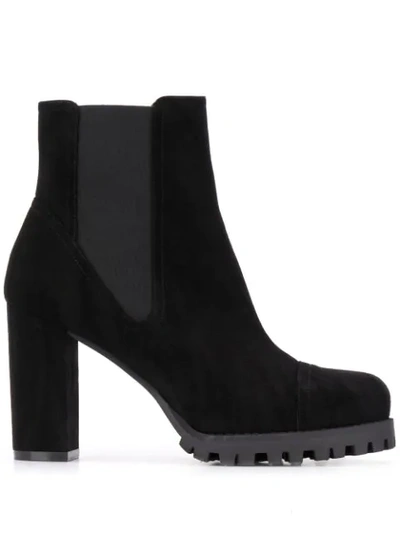 Shop Stuart Weitzman Chelsea Ankle Boots In Black