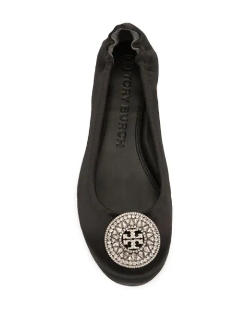 tory burch crystal strap ballet flat