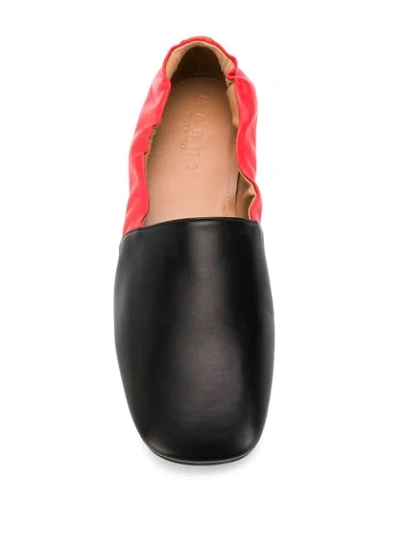 Shop Marni Colour-block Ballerina Shoe In Black
