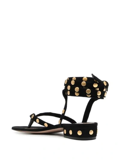 Shop Gianvito Rossi Studded Sandals In Black