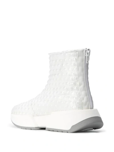 Shop Mm6 Maison Margiela Bubble-wrap Sneaker Boots In White