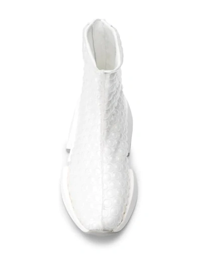 Shop Mm6 Maison Margiela Bubble-wrap Sneaker Boots In White