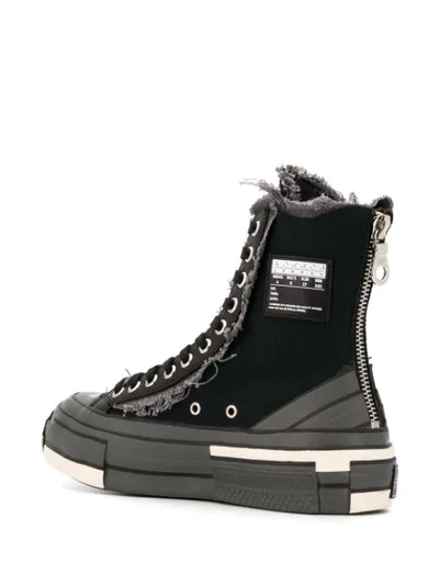 Shop Yohji Yamamoto High-top Platform Sole Sneakers In Black