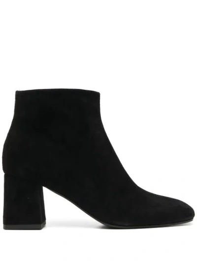 Shop Pollini Block-heel Ankle Boots In Black