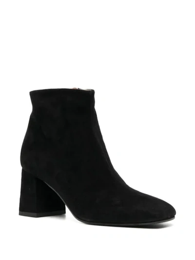 Pollini Block-heel Ankle Boots In Black