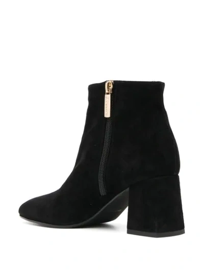Pollini Block-heel Ankle Boots In Black