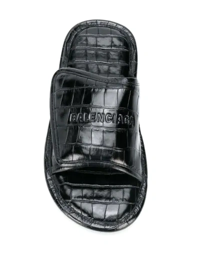 Shop Balenciaga Home Sandals In Black