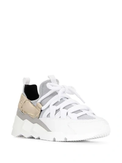 Pierre Hardy Trek Comet Sneakers In White