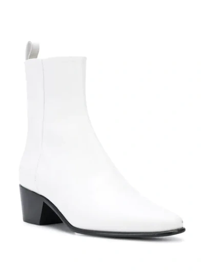 Pierre Hardy Reno Ankle Boots White In White