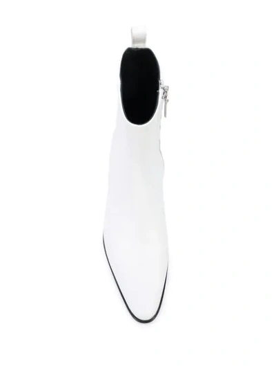 Shop Pierre Hardy Reno 45mm Ankle Boots In White