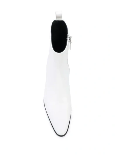 Pierre Hardy Reno Ankle Boots White In White