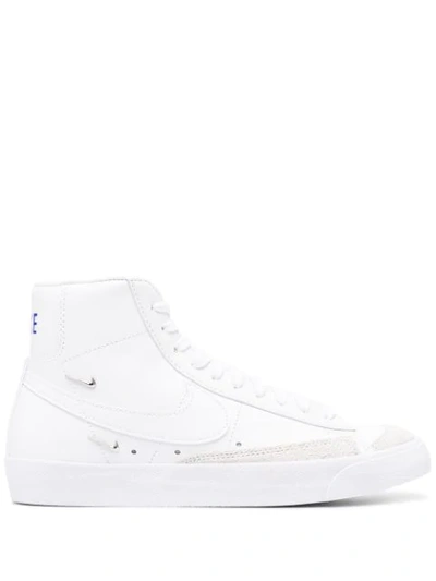 Shop Nike Blazer Mid 77' Sneakers In White