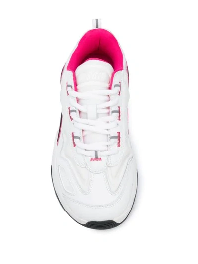 Shop Msgm Attack Low-top Sneakers In White