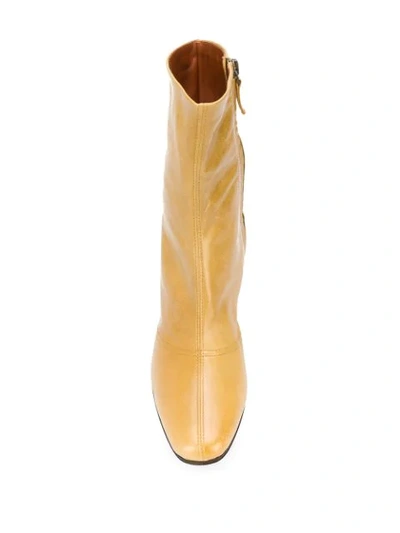Shop Michel Vivien Jaune Ankle Boots In Yellow