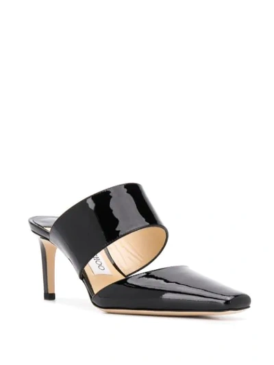 Shop Jimmy Choo Hawke 65mm Mules In Black