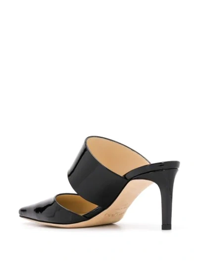 Shop Jimmy Choo Hawke 65mm Mules In Black