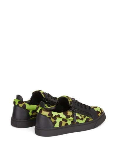 Shop Giuseppe Zanotti Gail Low-top Sneakers In Green