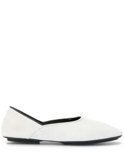 Shop Haider Ackermann Low Heel Ballerina Shoes In White