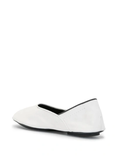 Shop Haider Ackermann Low Heel Ballerina Shoes In White