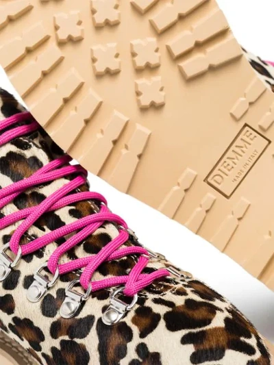 Shop Diemme Monfumo Leopard Print Hiking Boots In Brown