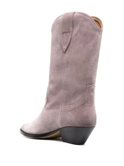 Shop Isabel Marant Pointed Toe Suede Boots In Neutrals