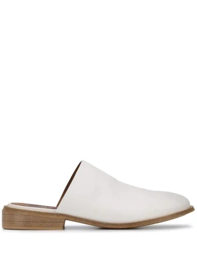 Shop Marsèll Slip-on Low Mules In White