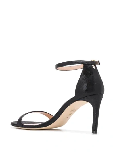 Shop Stuart Weitzman Nu Naked Straight Sandals In Black