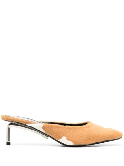 Shop Off-white Allen Mules In Neutrals