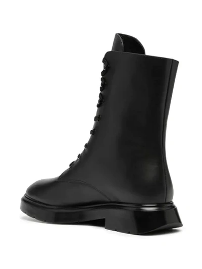 Shop Stuart Weitzman Mckenzee Lace-up Boots In Black