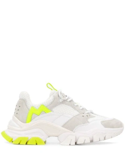 Shop Moncler Leave No Trace Runner Sneakers In White