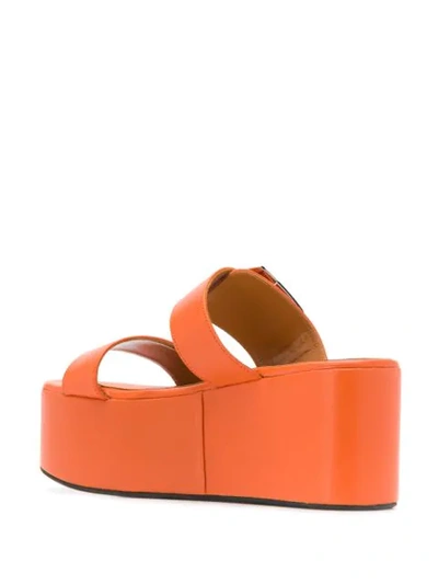 Shop Simon Miller Buckle Strap Sandals In Orange