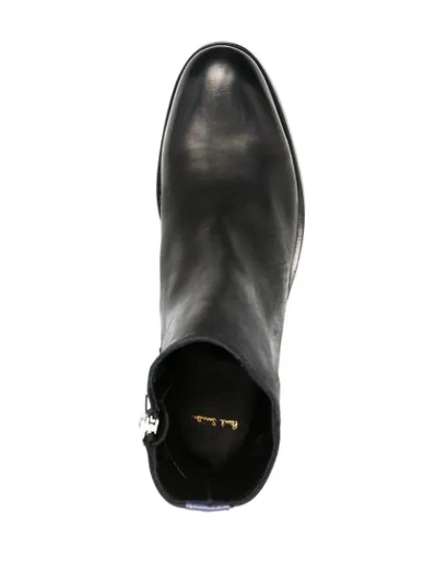Shop Paul Smith Adalia Heel Trim Boots In Black