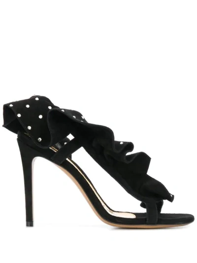 Shop Alexandre Vauthier Penelope Embellished Sandals In Black