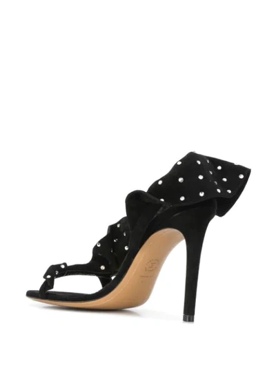 Shop Alexandre Vauthier Penelope Embellished Sandals In Black