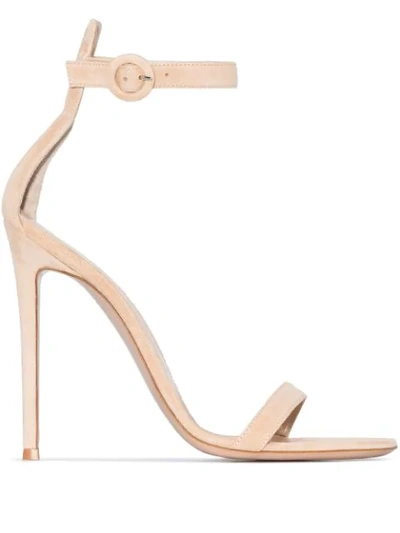 Shop Gianvito Rossi Portofino 105 Sandals In Neutrals